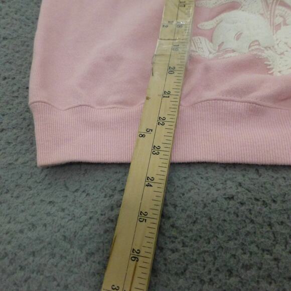 VTG Hanes Sweater Womens Large Seahorse Puff Paint Pink Graphic USA Made 90s - Picture 9 of 10